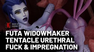 Futa Widowmaker Tentacle Urethral Fuck & Impregnation