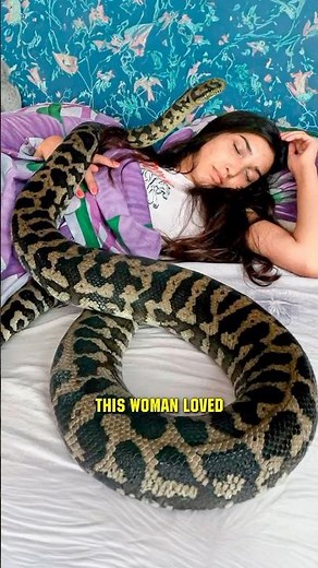 She Slept with Her Python Until THIS Happened! 😱 #shorts