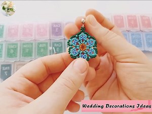 How to Make Colorful Seadbead Bridal Earrings #tutorial | Wedding Decoration Ideas