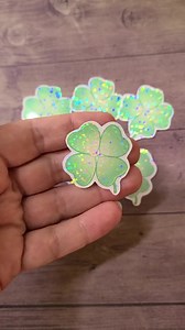 Sparkle Clover Stickers / Ireland Sticker / Vinyl Sticker / Journaling / Scrapbooking /hydroflask Sticker / Shamrock / Four Leaf Clover - Etsy
