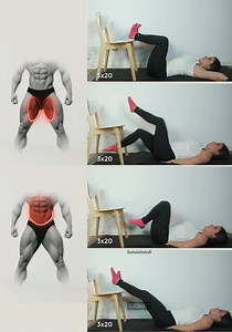 182K views · 2.3K reactions | Chair Leg Raises to Sculpt Thighs & Core 晴 | DEMIC | Facebook