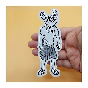 [Hot Item] Custom Waterproof Sticker Wholesale Cute Goat Stickers Kawaii Vinyl Stickers Custom Your Logo