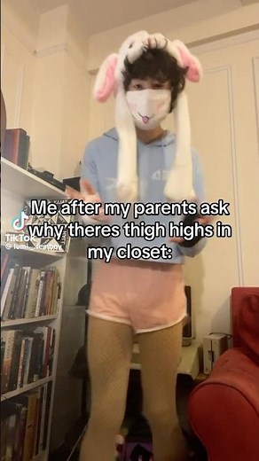 Me After My Parents Ask Why There’s Thigh Highs In My Closet: #goviral #femboy #femboys #shorts