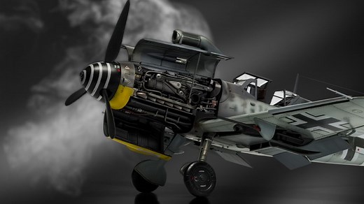 SECRET RELEASE ANNOUNCEMENT! We’re thrilled to unveil our NEW MOULD 1:24 scale Messerschmitt Bf109G-5/G-6! Featuring 405 intricately detailed parts across 16 plastic frames, this is the most comprehensive and accurate Messerschmitt kit we’ve ever produced. To make your build even easier, we’ve included a pre-cut masking sheet for all glazed parts and the iconic spinner spiral, along with five authentic marking options. Schemes A, B, and C trace the evolution of a single airframe, while D and E r