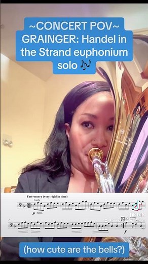 Percy Grainger - Handel in the Strand on euphonium 🎶 #euphonium #concert #brass #pov
