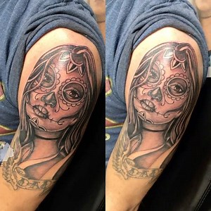 New sugar skull hand drawn #jerelinktattoos #jerelink #blacklaw #tattoos #ink | Jerel INK | Facebook