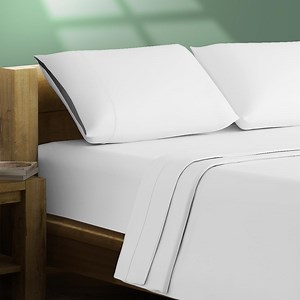 [Hot Item] White Cotton Percale Sheet Set Full Cooling Sheets for Hot Sleepers