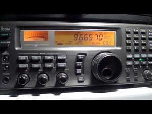 Tuning Shortwave 31 meter band on Icom IC R8500 with comments