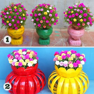 Creative DIY flower pot ideas from plastic bottles | DIY Balcony Garden