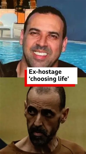 A former Israeli hostage, whose wife and children were killed by Hamas in the 7 October attacks, has said he is “choosing life” after his release earlier this year. 🎧 People in Israel and Gaza share their experiences of the past year of the war: https://bbc.in/4ned42B | BBC World Service