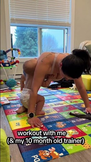 workout with me (& my 10 month old trainer 💝 Happy Babies Kidz View 💕 #happybabieskidzview