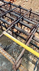 Column Ties spacing checking #construction #reels #viral #trending | Er Arun Kumar