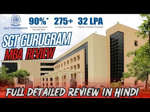 🔥 SGT University Gurgaon MBA / Exec. MBA | ₹32 LPA Placement? 🤯 | Fees, Admission & Honest Review !