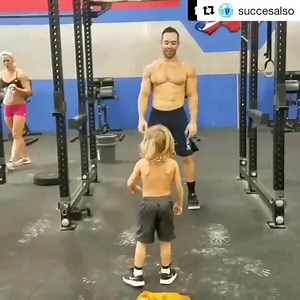 64K views · 2.7K reactions | Cuteness overload. This kid saved up his money for 14 months and paid his own way to get to Cookeville to challenge Rich Froning to a burpee battle for his birthday. | Morning Chalk Up | Facebook