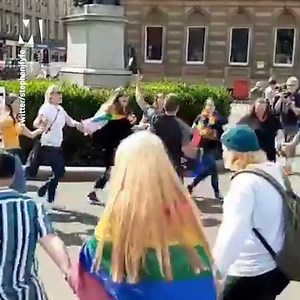 25K views · 311 reactions | These marchers from Glasgow Pride knew exactly how to deal with a protester yesterday ️‍ | Metro | Facebook