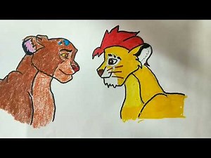 How to Draw Kion And Rani Drawing From Lion Guard step by step | (outlined version)