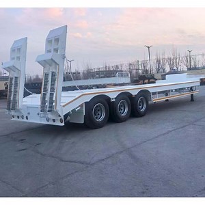 [Hot Item] 30-60 Tons Low Bed Lowbed Lowboy Loader Drop Deck Heavy Duty Dolly Semi Truck Trailer