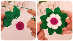 9.3K views · 106 reactions | Very simple rose leaf making  | Knitting And Crochet | Facebook