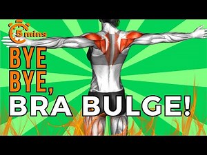 5 Minute BACK FAT and BRA BULGE Workout ✔ ANYONE Can Do It!