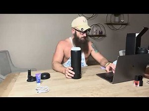 Uoffile Automatic Male Masturbator w/ 8 Sucking & Thrusting & Vibrating, LCD Display & Suction Base