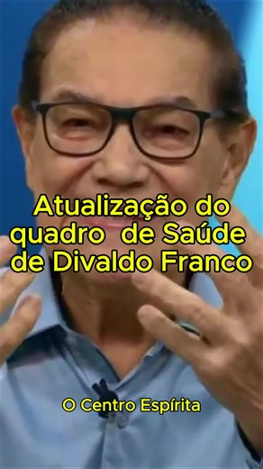 Atualização do quadro de Saúde de Divaldo Franco - 2 de dezembro de 2024 O Centro Espírita Caminho da Redenção e a Obra Social Mansão do Caminho informam que Divaldo Franco iniciou o tratamento contra o câncer de bexiga nesta segunda (2/12). A equipe médica definiu que a primeira fase do tratamento será realizada no ambulatório do Hospital Santa Izabel, sem a necessidade de internamento. Nos próximos 20 dias úteis serão administradas sessões de radioterapia, com associação, em dias alternados, d