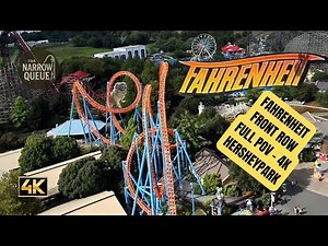 Fahrenheit FRONT ROW Full POV 🎢 4K | Hersheypark Roller Coaster