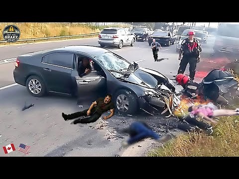 210 SHOCKING Car Crashes Moments Compilation 2025: Idiots in Cars Caught On Camera