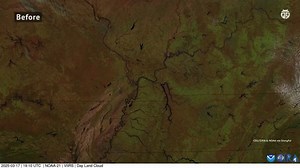This before-and-after satellite image over Tennessee and Kentucky doesn’t just show flooding, it shows how quickly landscapes can change. Historic rainfall has turned huge areas into flood plains, and in some places, floodwaters may take days or even weeks to fully recede. More rain is in the forecast for flooded areas later today, learn more here: https://bit.ly/3EJ4Hew | WeatherBug