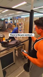 Bodybuilder at Security Check…🚨 #bodybuilding #fitness #gym #motivation | John sax