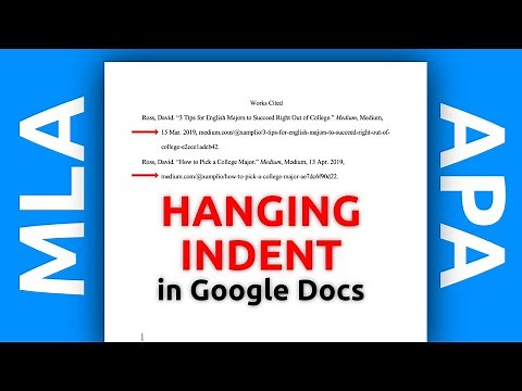 How to Make a Hanging Indent in Google Docs (APA, MLA, etc.)