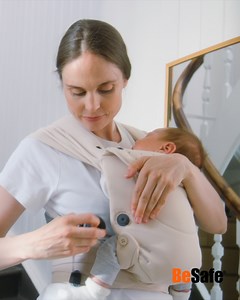 A safe haven for your baby: our two baby carriers, BeSafe Haven and Newborn Haven offer your small one a safe and protected environment and enhance bonding with your baby while you have your hands free 🥰🙌 | BeSafe