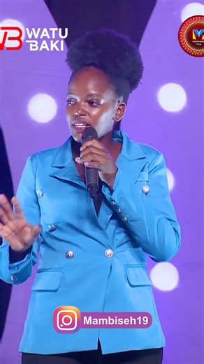WatuBaki on Instagram: "Best Female Stand Up Comedian & Best Upcoming Stand Up Comedian @mambiseh19 - TCA009 1. Tuma neno “Hello” kwenda WhatsApp namba 0760200999 2. Andika code TCA009 @mambiseh19 3. Chagua Kipengele cha Best Female Stand Up Comedian & Best Upcoming Stand Up Comedian - halafu piga kura yako. #sisiniwatubaki"