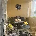 Riverside Designs Sunburst Metal Wall Art Steel Outdoor Decor - Heavy-Duty and Waterproof - Made in USA (Black, 18" L x 18" W)