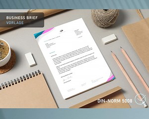 Business Letter Template, Letter Word Template | Business Template | DIN 5008 | Corporate Stationery | Business Design - Etsy UK
