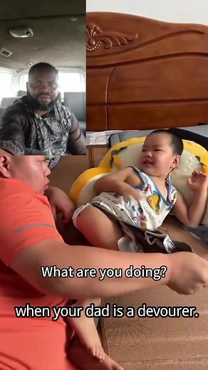 When you dad is a devourer.#viralvideo. | David Philip