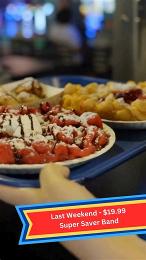 Last Weekend for our Super Saver Band for $19.99 Have Fun and Stay Warm with our Outdoor Heaters and Hot Cocoa | Fun Zone