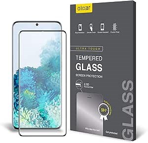 Olixar Screen Protector for Samsung Galaxy S20, Tempered Glass - Reliable Protection, Supports Device Features - Full Video Installation Guide
