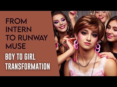 Part 1 : From Intern to Runway Muse - Boy to Girl Transformation Story | BoyToGirl CrossDress Trans