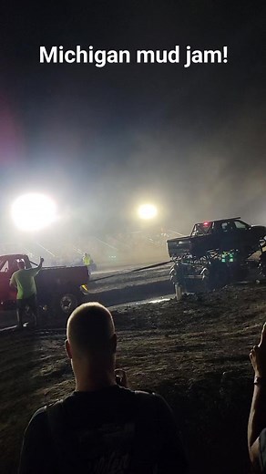 Baddest mega truck tug of war in the country! Went down at michigan mud jam! | Half-Assed Motorsports