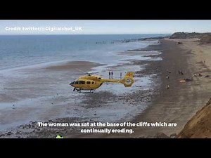 Woman airlifted to hospital after cliff fall