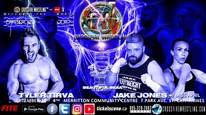 The Saturday night delight returns...Tyler Tirva campaigns towards the title and must battle with a dangerous Jake Heavyweight Jones. Who will take their step closer to glory and who will take a step back? September 23 we get Fired Up! | Crossfire Wrestling