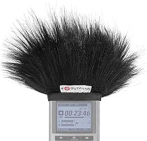 Gutmann Microphone Fur Windscreen Windshield for Olympus LS-P1 / LS-P2 / LS-P4 | Made in Germany