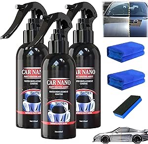 Nurafix Nano Scratch Remover, Nurafix Nano Car Spray, Nano Car Scratch Repair Spray, Nurafix Scratch Repair, Fast Repairing Scratch Spray, Rub and Buff for All Vehicle Paint Care (120ml,3pcs)