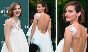 Emma Watson commands attention in backless ensemble at Earthshot Prize