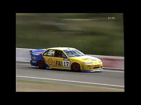 Dick Johnson 1995 Bathurst Tooheys 1000 Shootout Lap in EF Shell DJR Ford Falcon