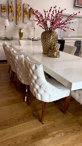 Royal Dining Table Set By Golden Decor #diningtable #chairs #goldendecor #diningroomdesign #DiningRoomDecor #reels #explore | Golden Decor