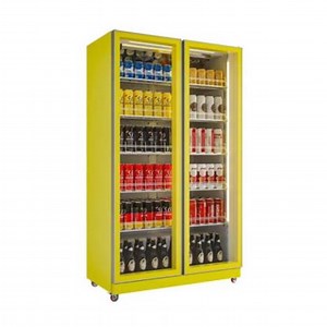 [Hot Item] Glass Door Refrigerated Cabinet Beer Display Cabinet Supermarket Display Cabinet