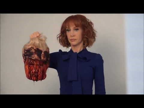 Kathy Griffin Holding A Fake Bloody Donald Trump Head