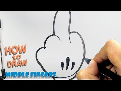 How to Draw Middle Finger | Easy Drawing | Cool Drawing