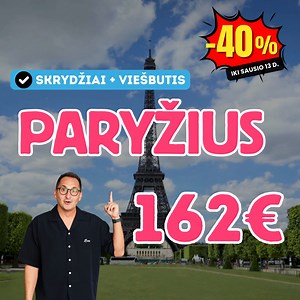🗼✨ Paryžius kviečia! ✨🗼Kelionė dabar tik 162 € 😍👉 bit.ly/ibis-budget-paris Įsivaizduokite pasivaikščiojimą prie Eifelio bokšto, meno stebėjimą Luvre, autentiško, prancūziško maisto skanavimą ir mėgavimąsi gyva muzika senamiesčio gatvėse. Paryžius turi viską, ko reikia nepakartojamai atostogų patirčiai! ❤️ Nuolaida kelionei galioja tik iki sausio 13 d., bet vietų skaičius ribotas, tad raginame paskubėti rezervuoti dabar! ⏰ | AirGuru